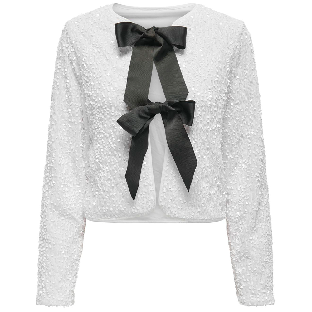 Only Sequin Bow Top